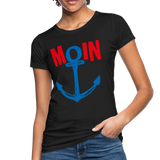 Moin Frauen Bio-T-Shirt - Schwarz