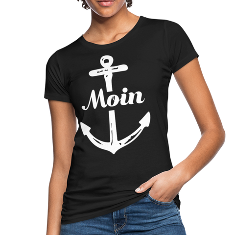 Moin Frauen Bio-T-Shirt - Schwarz