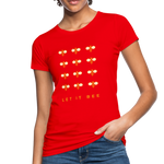 Let It Bee Frauen Bio-T-Shirt - Rot