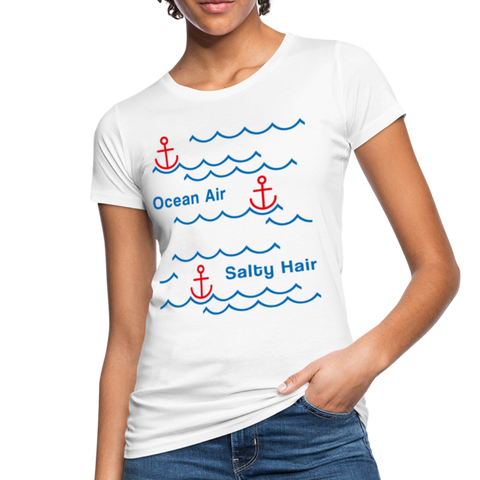 Ocean Air Frauen Bio-T-Shirt - Weiß