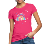 Follow The Rainbow Frauen Bio-T-Shirt - Neon Pink