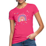 Follow The Rainbow Frauen Bio-T-Shirt - Neon Pink