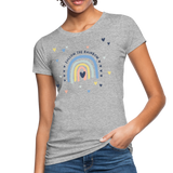 Follow The Rainbow Frauen Bio-T-Shirt - Grau meliert