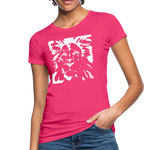 Löwe Frauen Bio-T-Shirt - Neon Pink