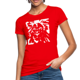 Löwe Frauen Bio-T-Shirt - Rot