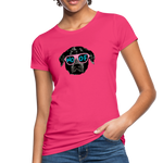 Hund Frauen Bio-T-Shirt - Neon Pink