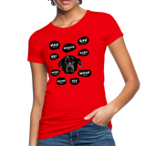 Hundesprache Frauen Bio-T-Shirt - Rot