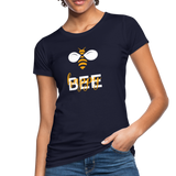 Bee Happy Frauen Bio-T-Shirt - Navy