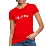 Let It Bee Frauen Bio-T-Shirt - Rot