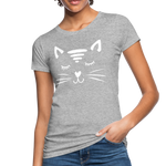 Katze Frauen Bio-T-Shirt - Grau meliert
