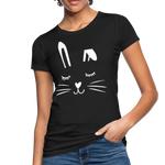 Hase Frauen Bio-T-Shirt - Schwarz