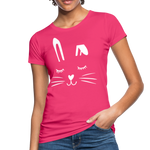 Hase Frauen Bio-T-Shirt - Neon Pink