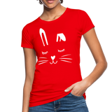 Hase Frauen Bio-T-Shirt - Rot