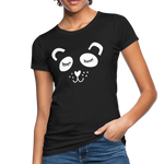 Panda Frauen Bio-T-Shirt - Schwarz