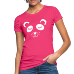 Panda Frauen Bio-T-Shirt - Neon Pink