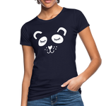 Panda Frauen Bio-T-Shirt - Navy