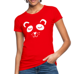 Panda Frauen Bio-T-Shirt - Rot