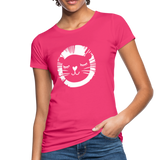 Löwe Frauen Bio-T-Shirt - Neon Pink