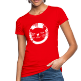 Löwe Frauen Bio-T-Shirt - Rot