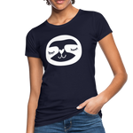 Faultier Frauen Bio-T-Shirt - Navy