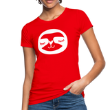 Faultier Frauen Bio-T-Shirt - Rot