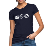 Tiere Frauen Bio-T-Shirt - Navy