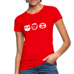 Tiere Frauen Bio-T-Shirt - Rot