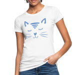 Katze Frauen Bio-T-Shirt - Weiß