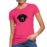 Hund Frauen Bio-T-Shirt - Neon Pink