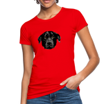 Hund Frauen Bio-T-Shirt - Rot