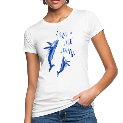 Save The Ocean Frauen Bio-T-Shirt - Weiß