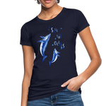 Save The Ocean Frauen Bio-T-Shirt - Navy