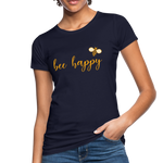 Bee Happy Frauen Bio-T-Shirt - Navy