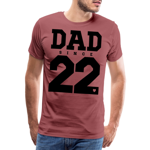 Dad Männer Premium T-Shirt - washed Burgundy
