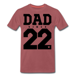 Dad Männer Premium T-Shirt - washed Burgundy