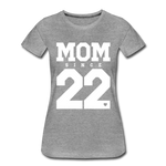 Mom Frauen Premium T-Shirt - Grau meliert