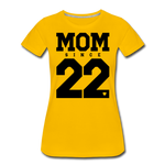 Mom Frauen Premium T-Shirt - Sonnengelb
