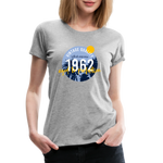 1962 Frauen Premium T-Shirt - Grau meliert