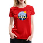 1982 Frauen Premium T-Shirt - Rot
