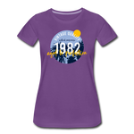 1982 Frauen Premium T-Shirt - Lila