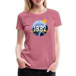 1982 Frauen Premium T-Shirt - Malve