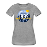 1992 Frauen Premium T-Shirt - Grau meliert