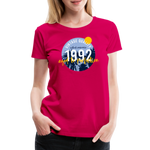 1992 Frauen Premium T-Shirt - dunkles Pink