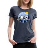 1992 Frauen Premium T-Shirt - Blau meliert