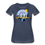 1992 Frauen Premium T-Shirt - Blau meliert