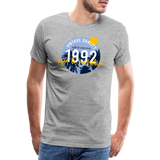 1992 Männer Premium T-Shirt - Grau meliert