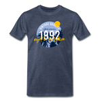 1992 Männer Premium T-Shirt - Blau meliert