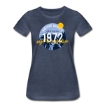 1972 Frauen Premium T-Shirt - Blau meliert