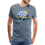 1982 Männer Premium T-Shirt - Blaugrau