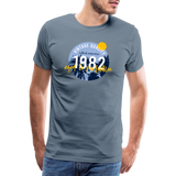 1982 Männer Premium T-Shirt - Blaugrau